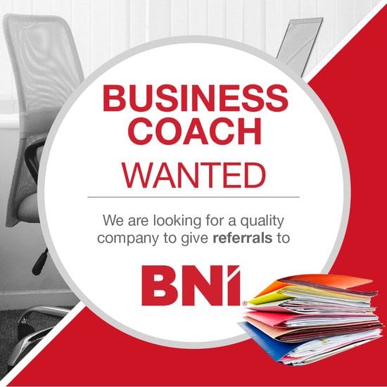 We're looking for a Business Coach to give referrals to